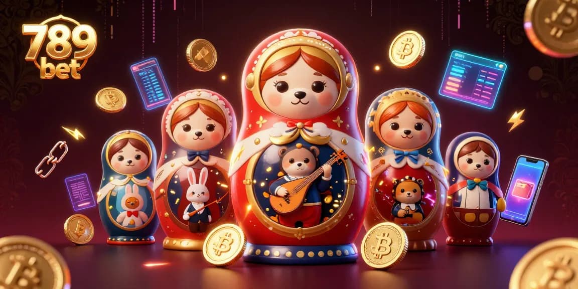 Engage in thrilling gaming with 789 bet showcasing a vibrant 3D casino scene filled with exciting characters and crypto elements.