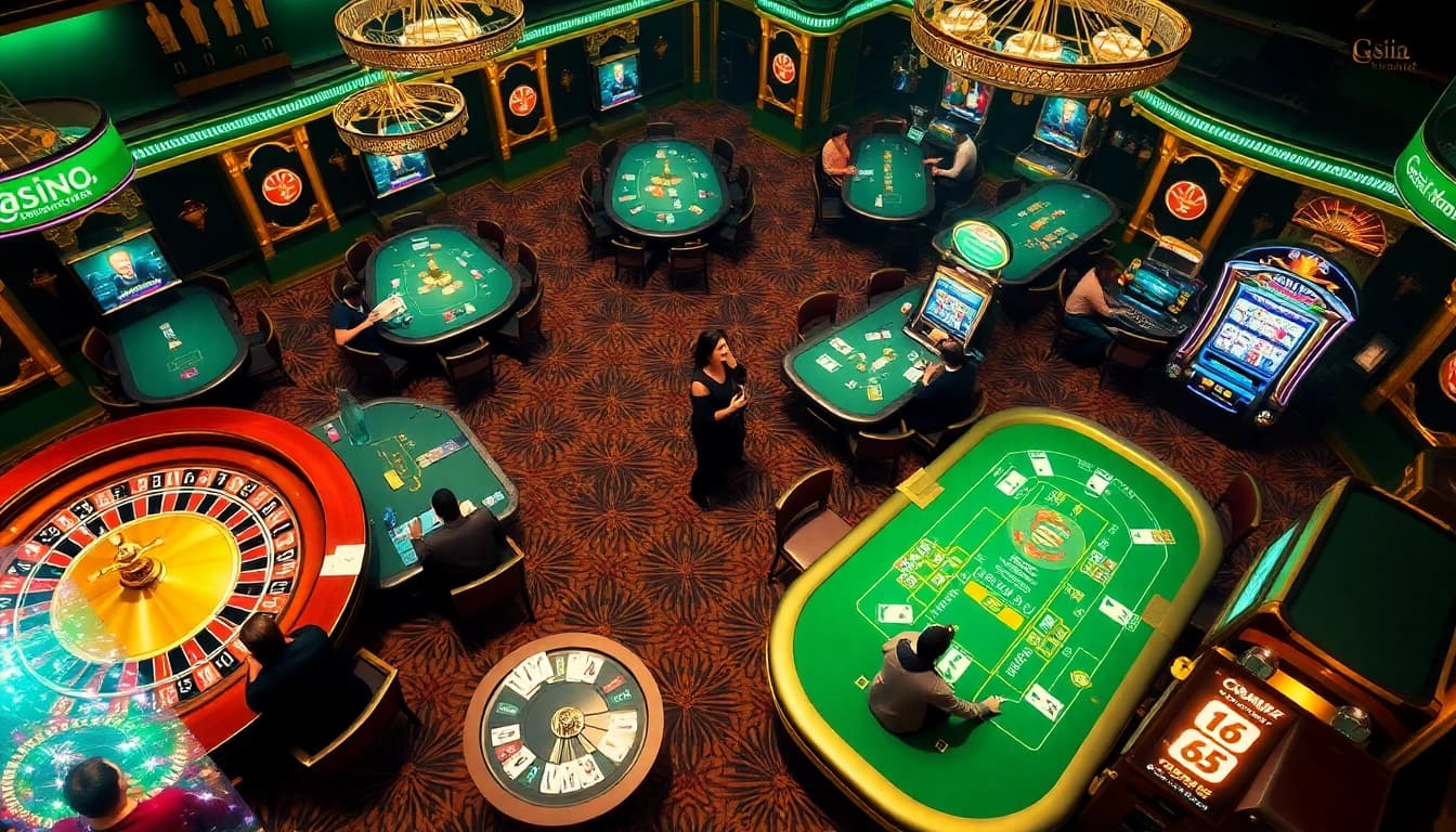 Experience the thrill of gambling at 69vn.gb.net with lively casino games and players enjoying the action.