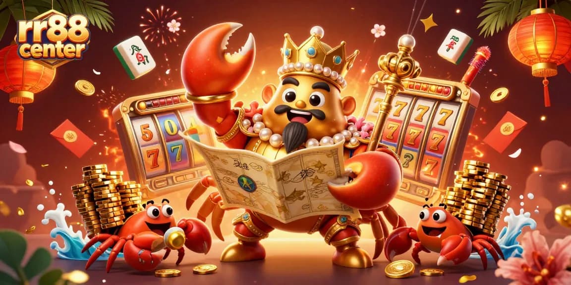 Experience thrilling games at rr88 center with a dynamic golden crab emperor and rich casino elements.
