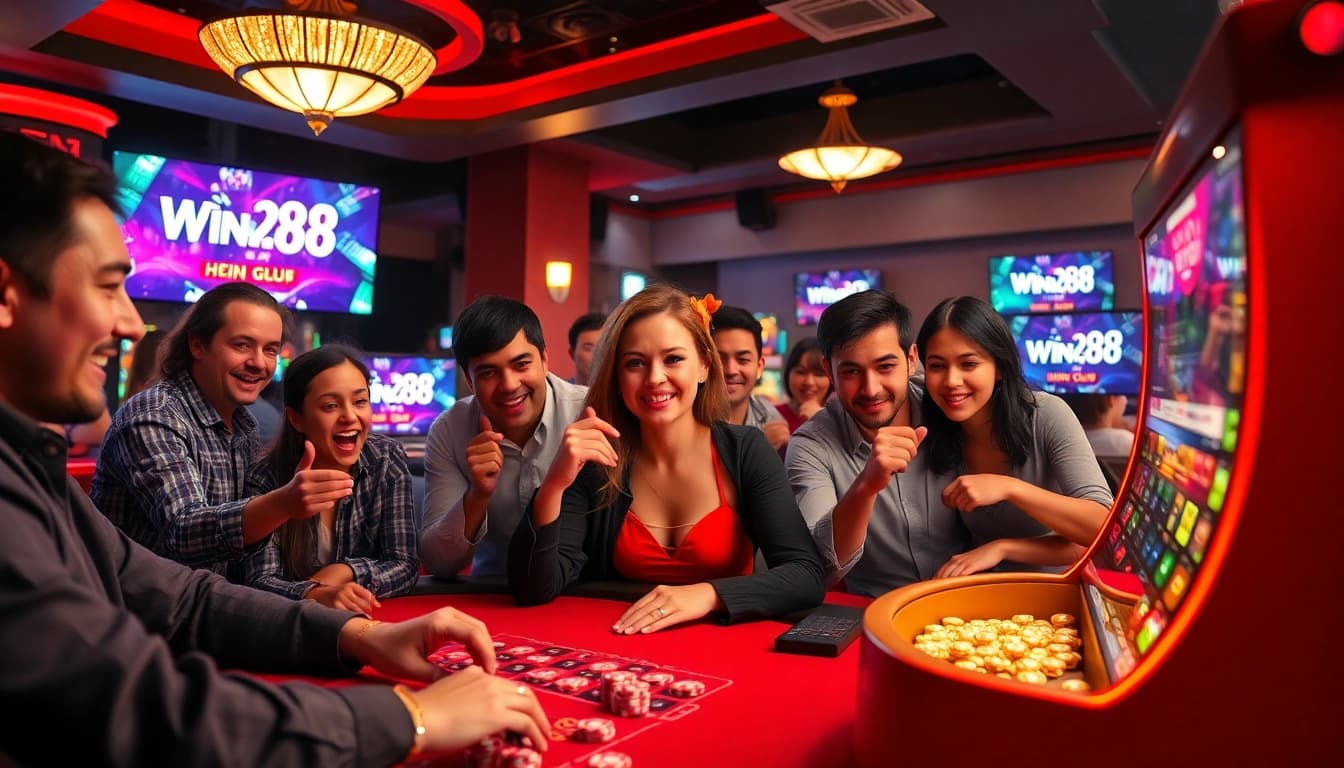 Exciting online gambling scene featuring players engaged in casino games at winvn88.live.