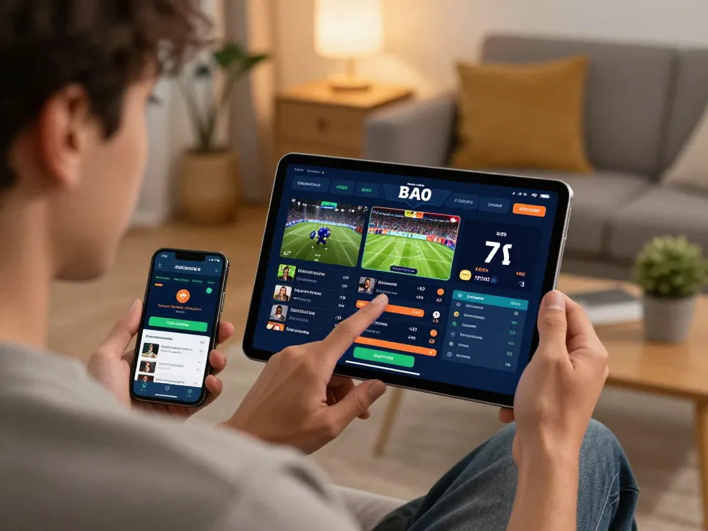 User exploring betting options on nhà cái 99ok's online platform, showcasing interactive sports betting environment.