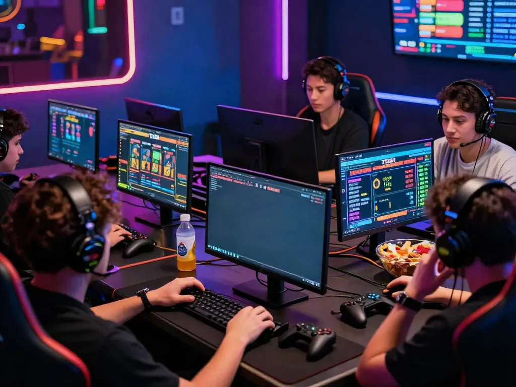 Engaging online betting scene on TX88 with diverse gamers immersed in dynamic gaming experience.
