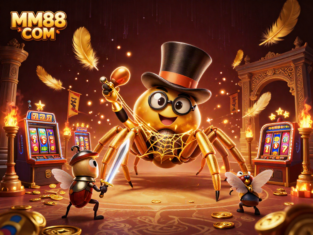 Engage with MM88 COM by experiencing thrilling slot action amidst a vibrant casino scene.