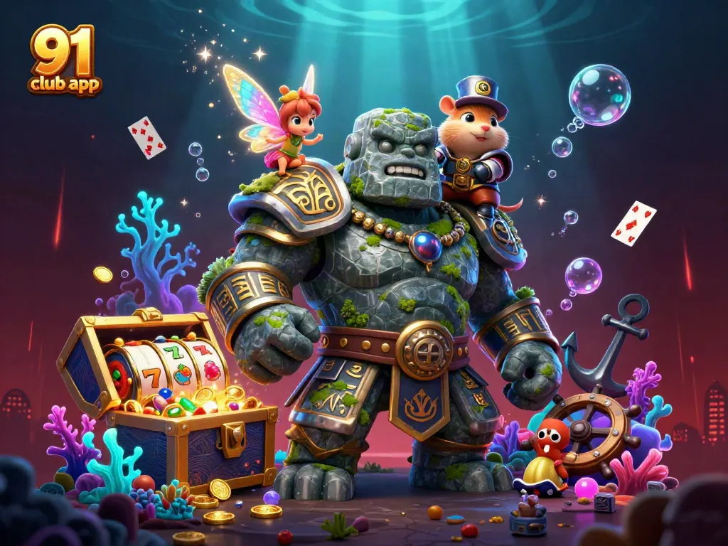 Experience thrilling gameplay with the 91 club app, featuring rich 3D characters and dynamic casino elements.