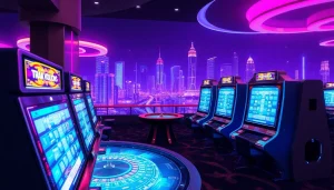 Experience the latest innovations in New Technology at a futuristic casino featuring holographic gaming.
