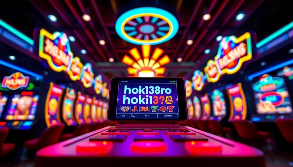 Exciting hoki138 pro online slot gaming interface with vibrant colors and dynamic animations.