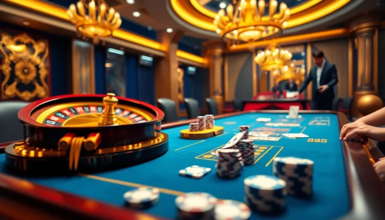 Exciting gameplay at thabet77.sa.com with luxurious casino elements and dynamic atmosphere.