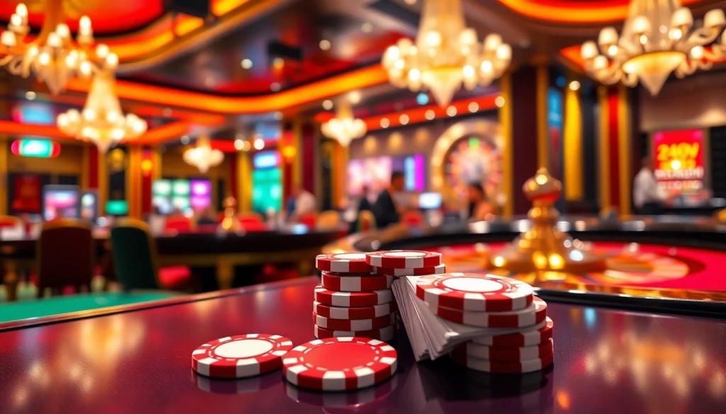 Experience the thrill of betting and gaming at 98win com with vibrant casino visuals.