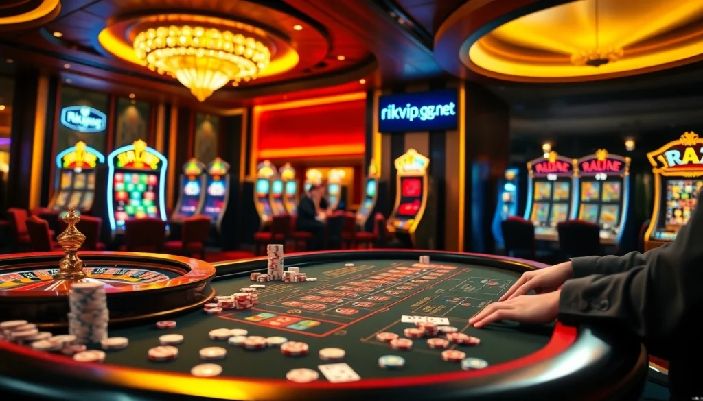 Experience the excitement with casino games at rikvip.gb.net, featuring high-stakes poker and vibrant roulette tables.