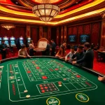 Players enjoying a thrilling game of craps at a casino while placing debet bets.
