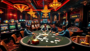 Players strategizing at a poker table while enjoying the gaming experience at xin88it.com.