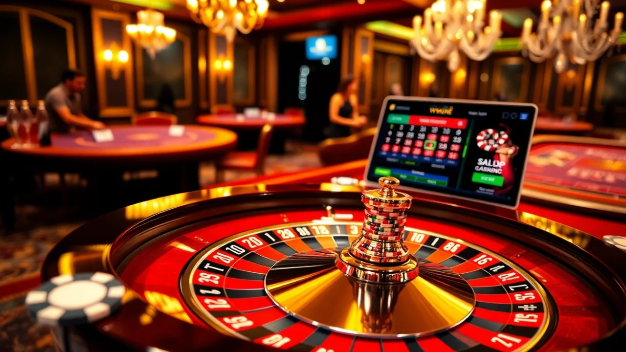 Experience the thrill of gambling at ww88 com with vibrant roulette wheels and poker chips.